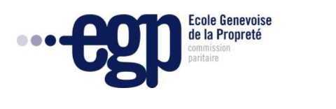 Logo École Genevoise de la Propreté, commission paritaire